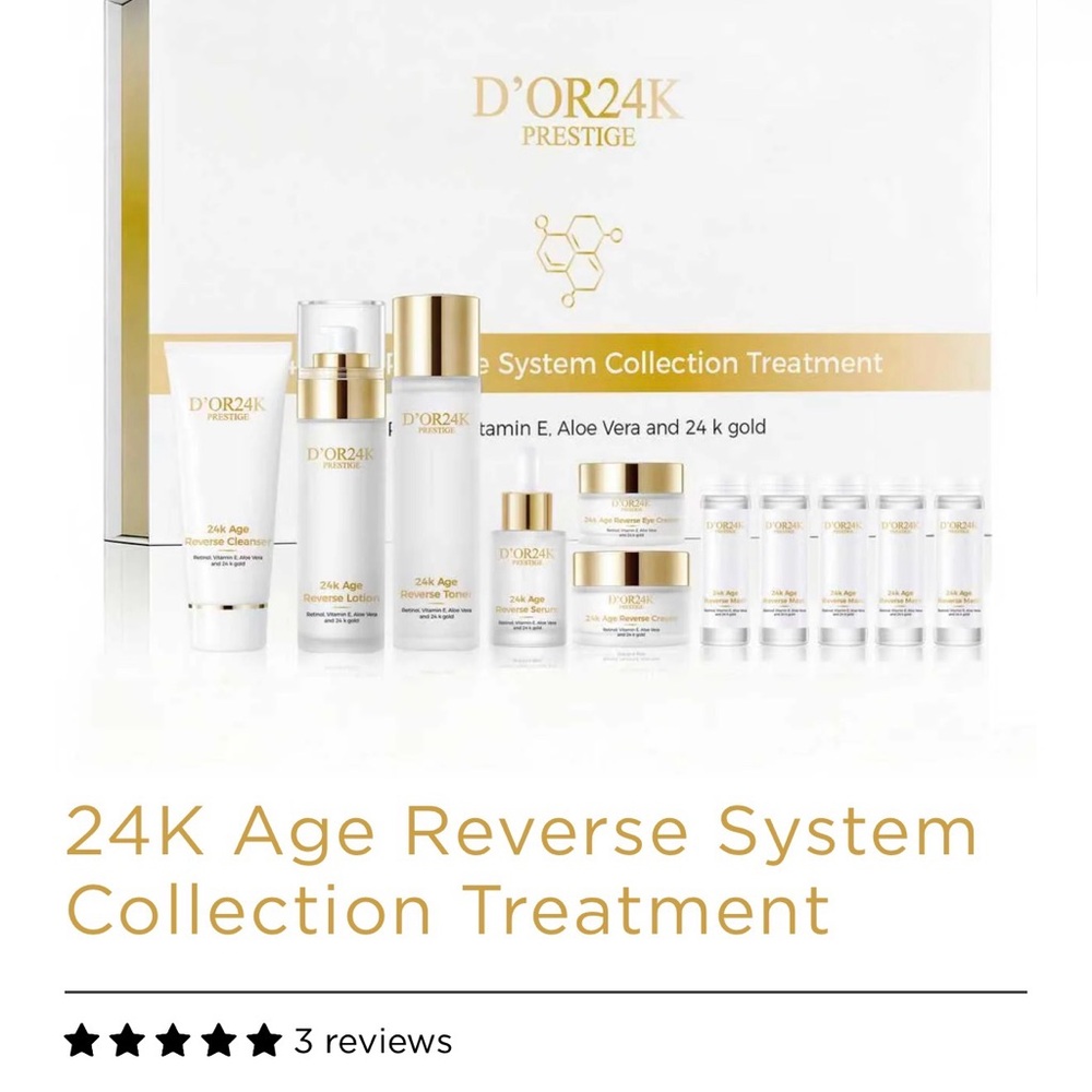 D'OR24K Prestige 24K Age Reverse System Collection Treatment - Gold